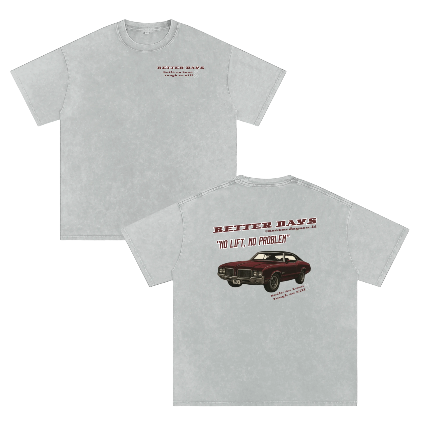 ODMPOD BD Tough to Kill Garage T-Shirt featuring bold graphic design and comfortable fabric, ideal for casual wear.