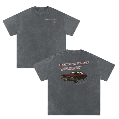 ODMPOD BD Tough to Kill Garage T-Shirt featuring bold graphic print on black cotton fabric